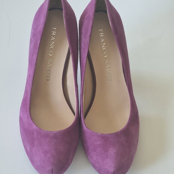 Purple Suede Franco Sarto Heels - Picture 1 of 5